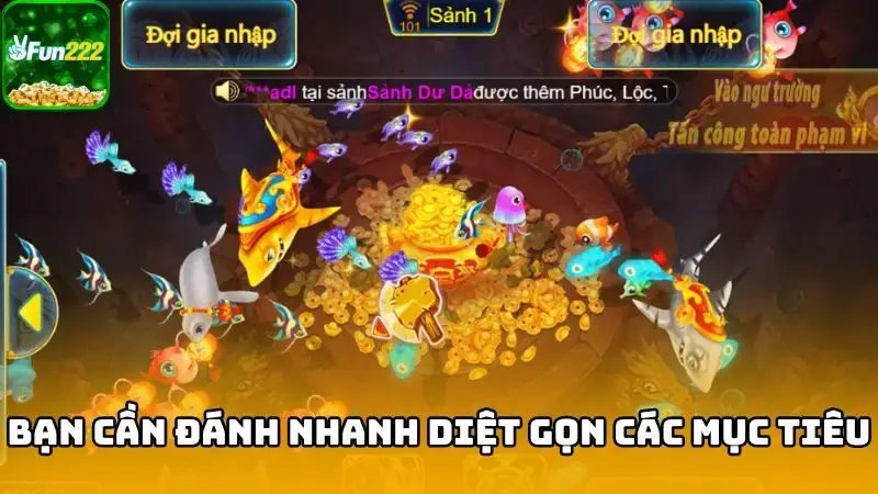 Bạn cần đánh nhanh diệt gọn các mục tiêu khi chúng vừa xuất hiện