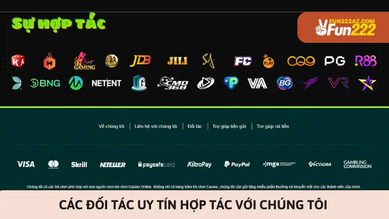 Các đối tác uy tín hợp tác với chúng tôi