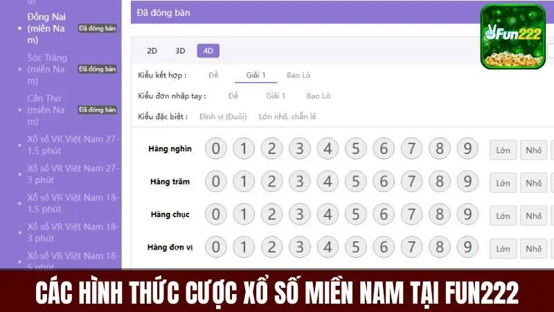 Có nhiều hình thức cược với cách xác nhận trúng thưởng khác nhau