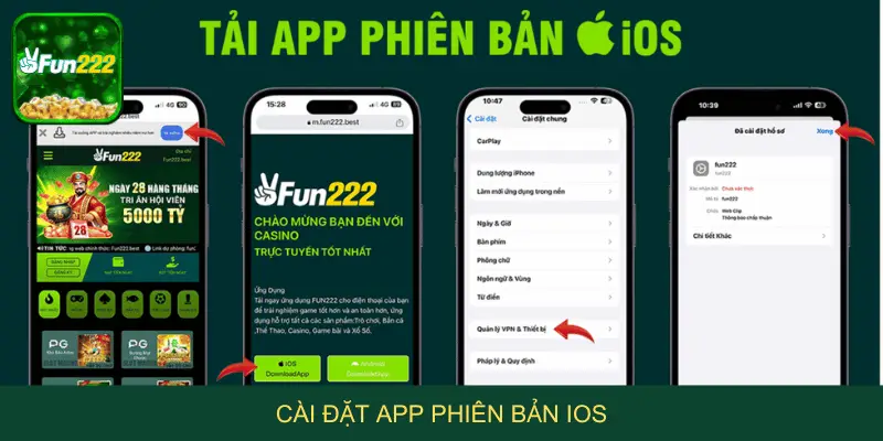 Cài đặt app phiên bản iOS