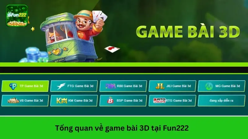 Tham gia game bài trực tuyến công nghệ mô phỏng 3D tại Fun222