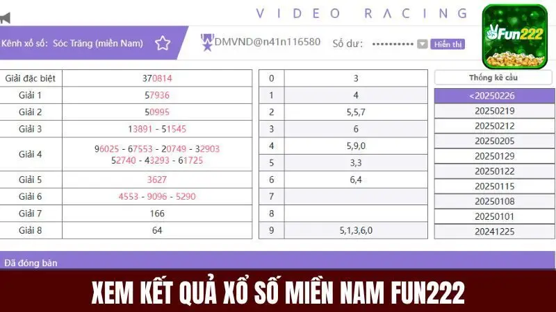 Xem kết quả xsmn tại Fun222